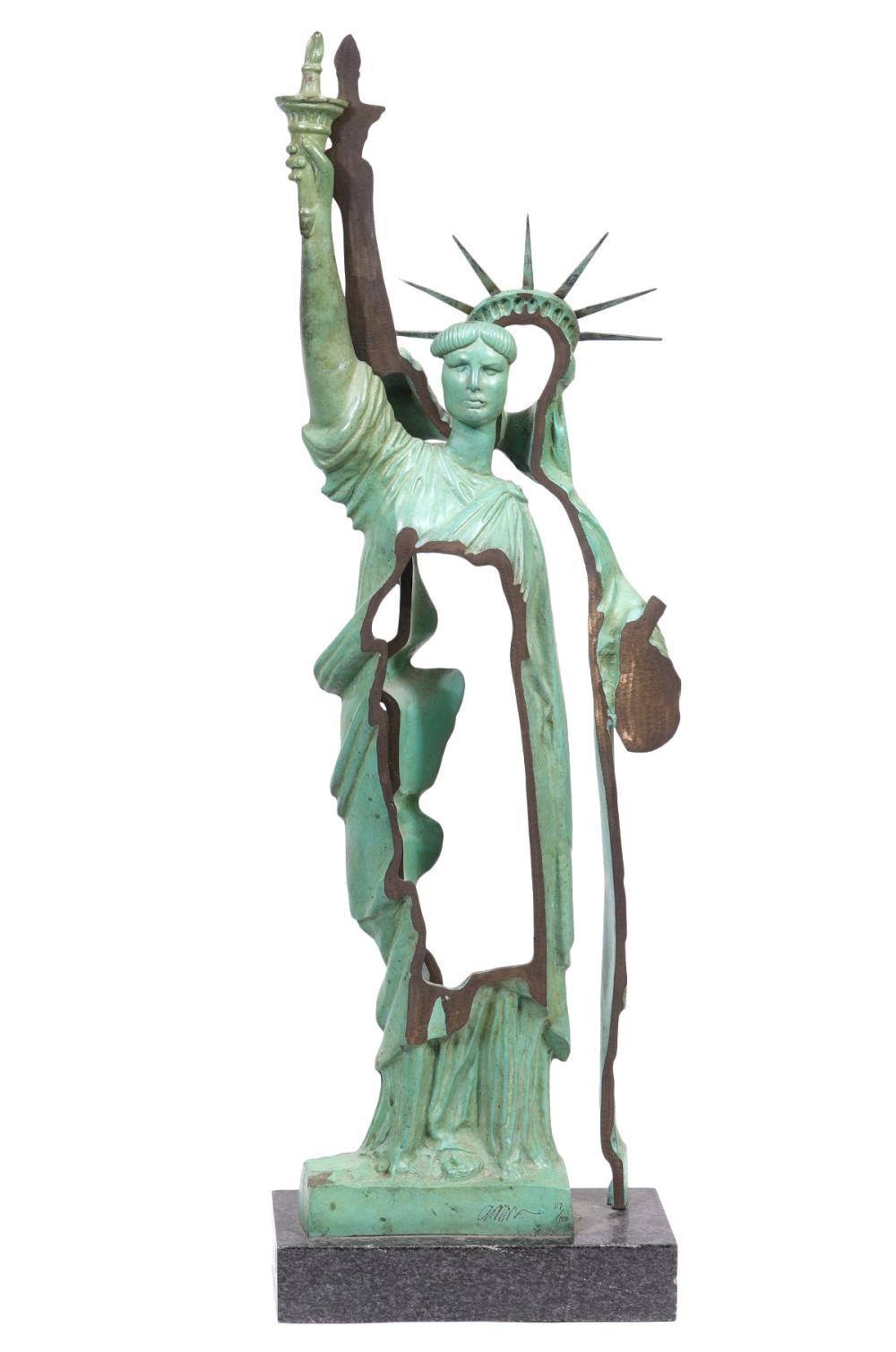 STATUE OF LIBERTY' BRONZE SCULPTURE