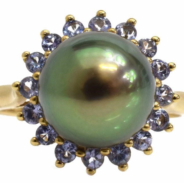 STAUER 10K GOLD TAHITIAN PEARL &