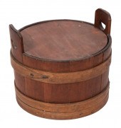STAVED BUCKET WITH SIDE HANDLE