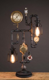 STEAMPUNK TABLE LAMP, GLENN SC