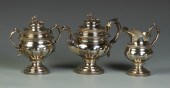 Stebbins & Co. 3 pc. Silver Te