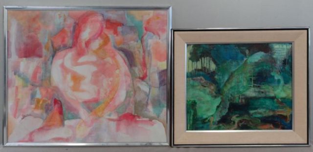 STECKER. Two Modernist Oils on