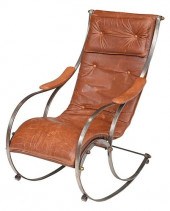 STEEL, BRASS, AND LEATHER UPHO