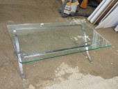 STEEL CHROME BASE GLASS TOP CO