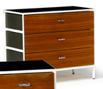 Steel frame chest of drawers   