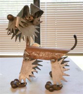 STEEL "SCOTTIE" SCULPTURESteel