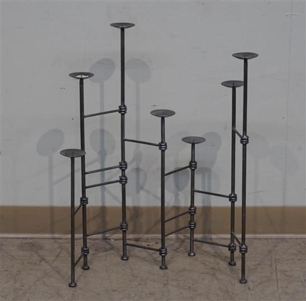 STEEL SEVEN-LIGHT CANDLEHOLDERSteel