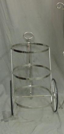 Steel Tea Cart. From a Long