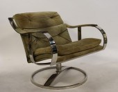 STEELCASE CHROME UPHOLSTERED C