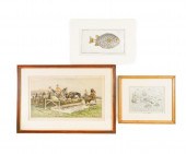 Steeplechase print framed and