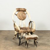 STEER HORN & COWHIDE UPHOLSTER