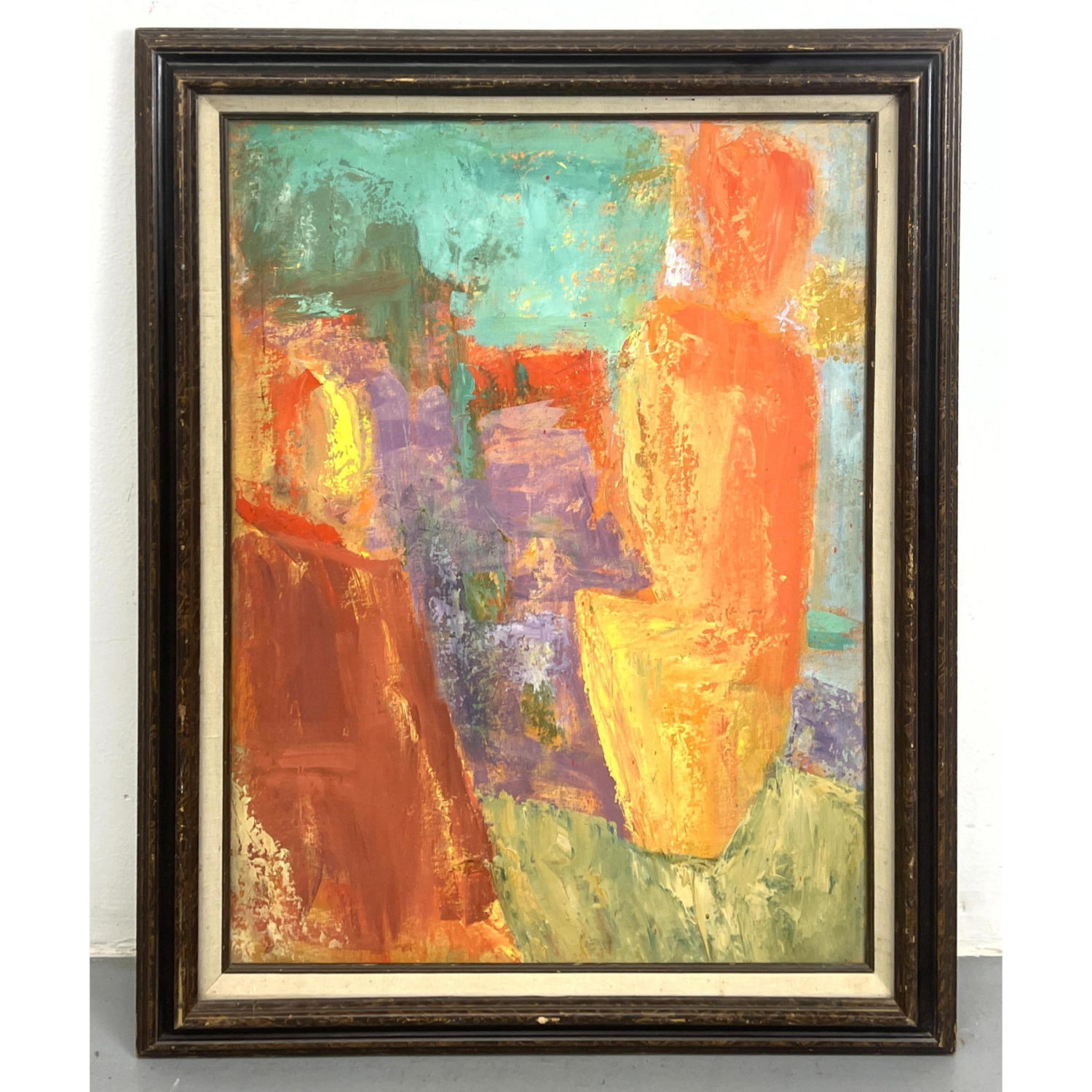 Stefan Knapp oil on board. Abstract