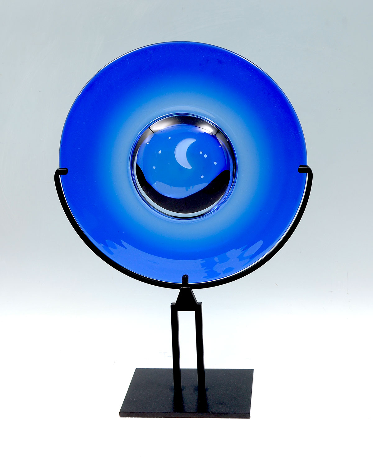 STEFANO TOSO COBALT GLASS MOON &