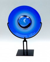 STEFANO TOSO COBALT GLASS MOON