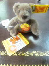 STEIFF 3" 1980'S BROWN TEDDY B