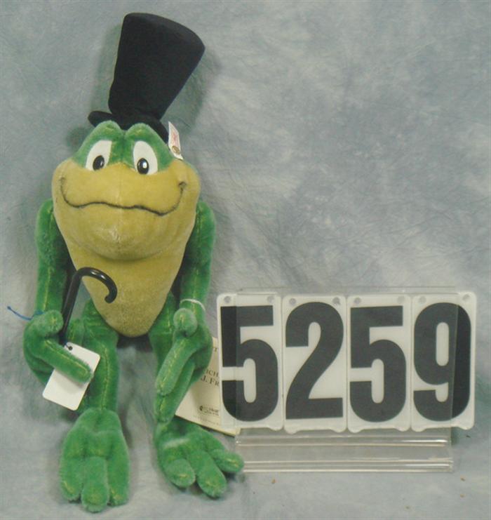 Steiff Michigan J Frog plush, has