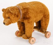 STEIFF MOHAIR BEAR PULL TOYSte