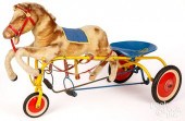STEIFF MOHAIR RIDE-ON PEDAL HO