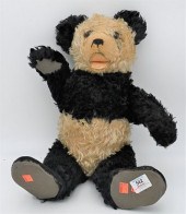 STEIFF PANDA BEAR, JOINTED WIT