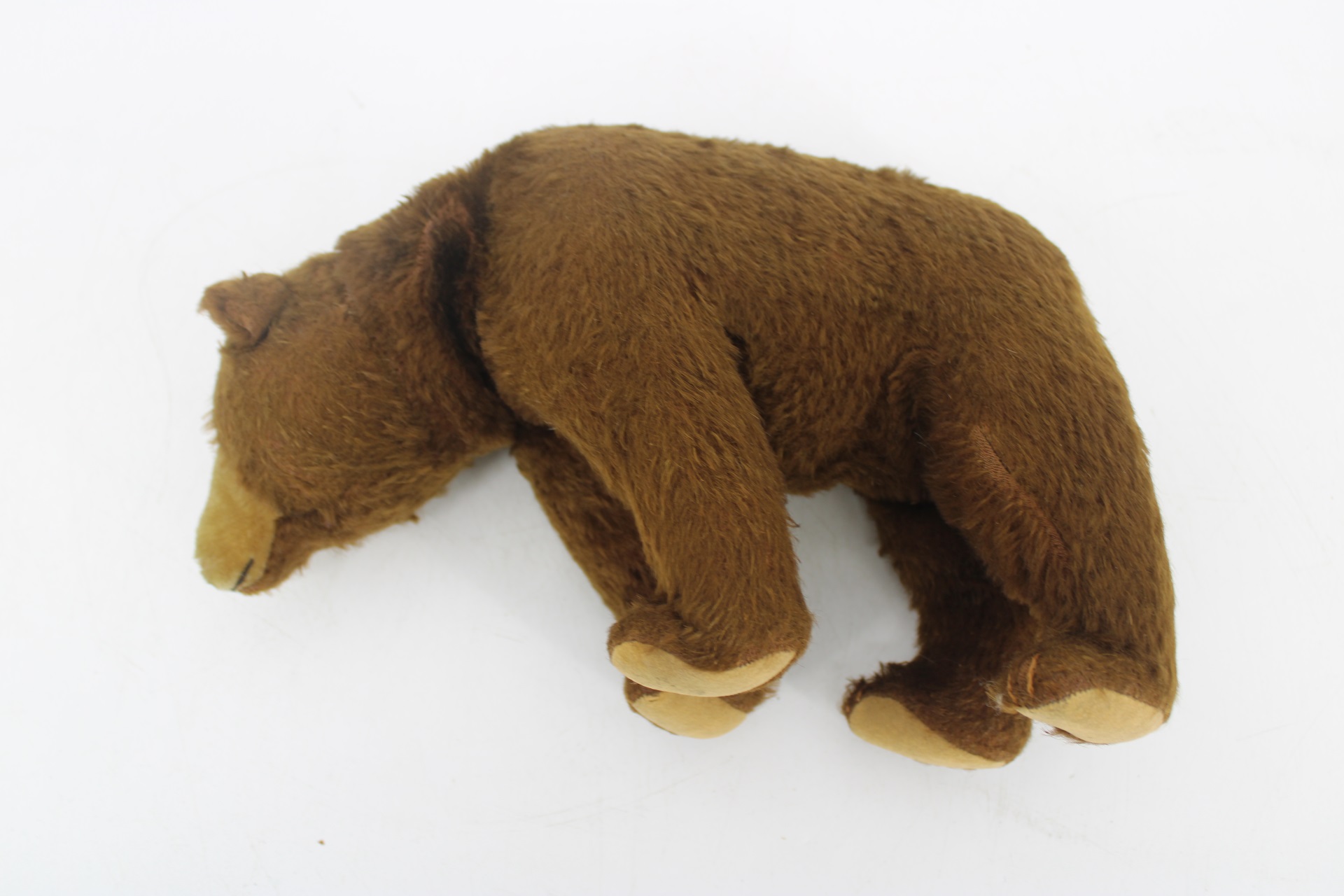 STEIFF ROLLER HEAD BEAR 10.5" BROWN