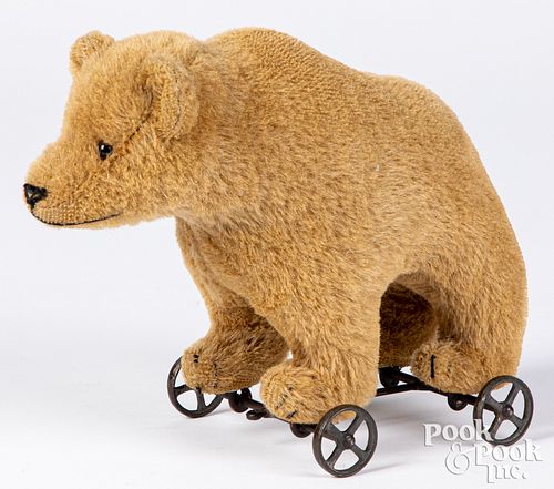 STEIFF STUFFED MOHAIR BEAR ON
