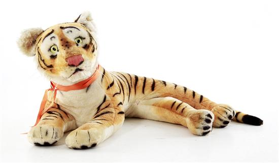 Steiff stuffed tiger advertisment