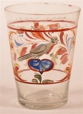 STEIGEL TYPE BLOWN GLASS ENAME