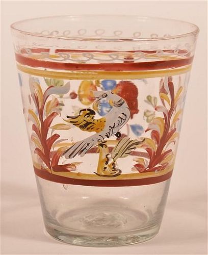 STEIGEL TYPE BLOWN GLASS ENAMEL
