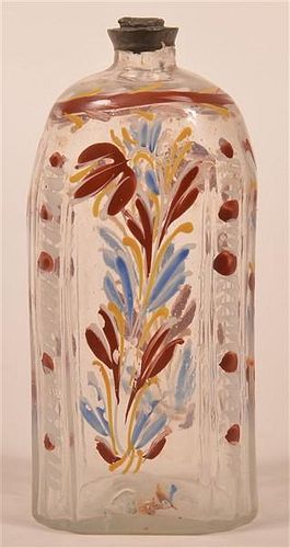 STEIGEL TYPE BRIDES BOTTLE - ENAMEL