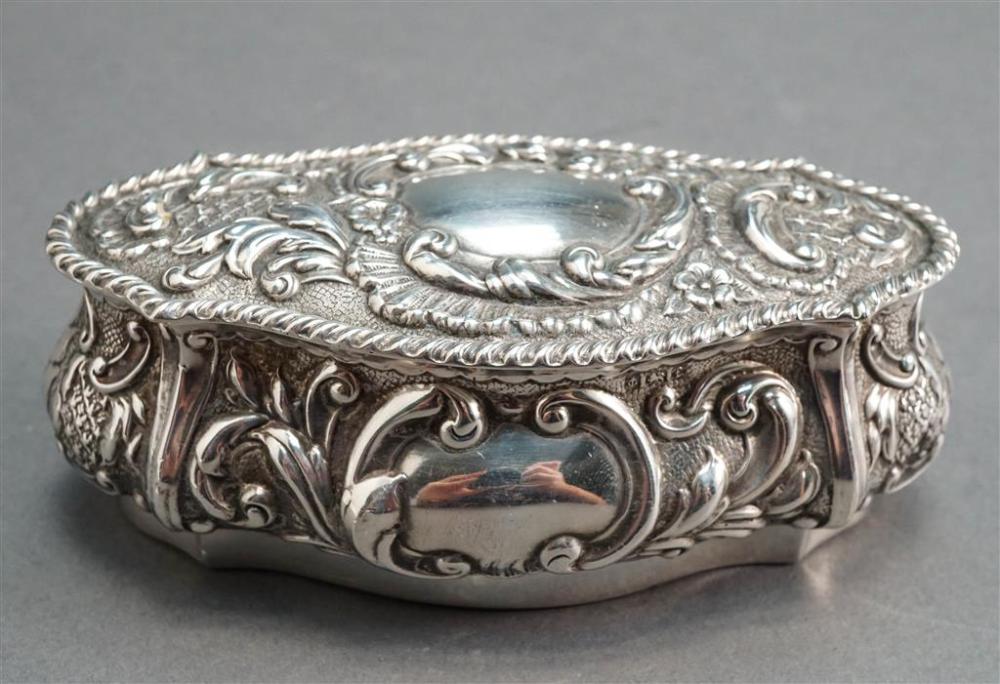 STEINHART & CO STERLING SILVER BOX,