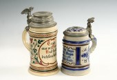 STEINS - Lot of two late 19th