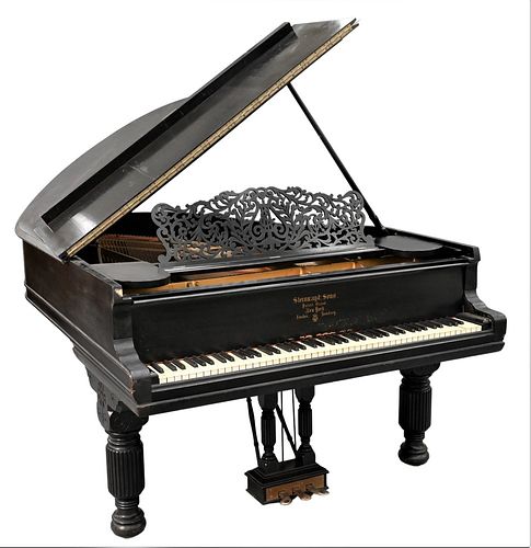 STEINWAY & CONS EBONIZED GRAND
