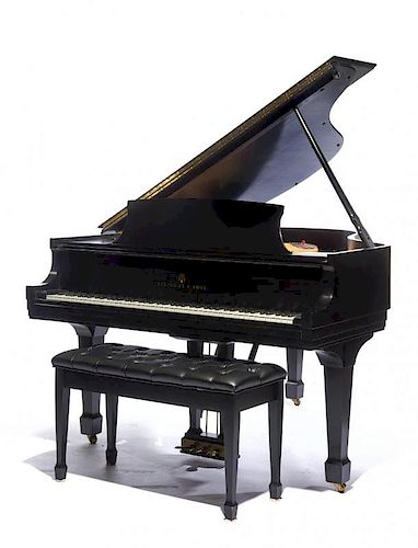 STEINWAY EBONIZED BABY GRAND