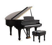 STEINWAY EBONY MODEL M BABY GR