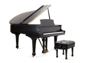 STEINWAY EBONY MODEL M BABY GR