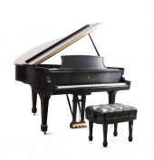 STEINWAY EBONY MODEL M BABY GR