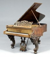 Steinway rosewood grand piano,