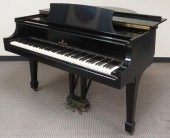 STEINWAY & SONS EBONIZED BABY