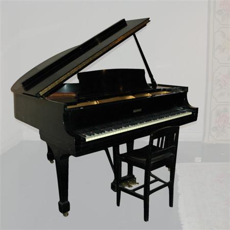 Steinway & Sons Ebonized Baby Grand