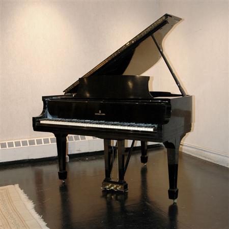 Steinway & Sons Ebonized Baby Grand