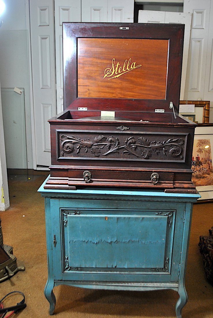 STELLA CARVED MAHOGANY DISC MUSIC
