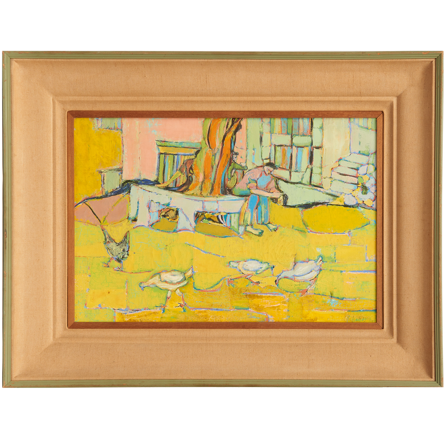 STELLA MERTENS, OIL ON CANVAS, 1953