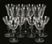 Stemware set 7 wine and 6 sher