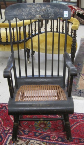 STENCILED AND EBONIZED BOSTON