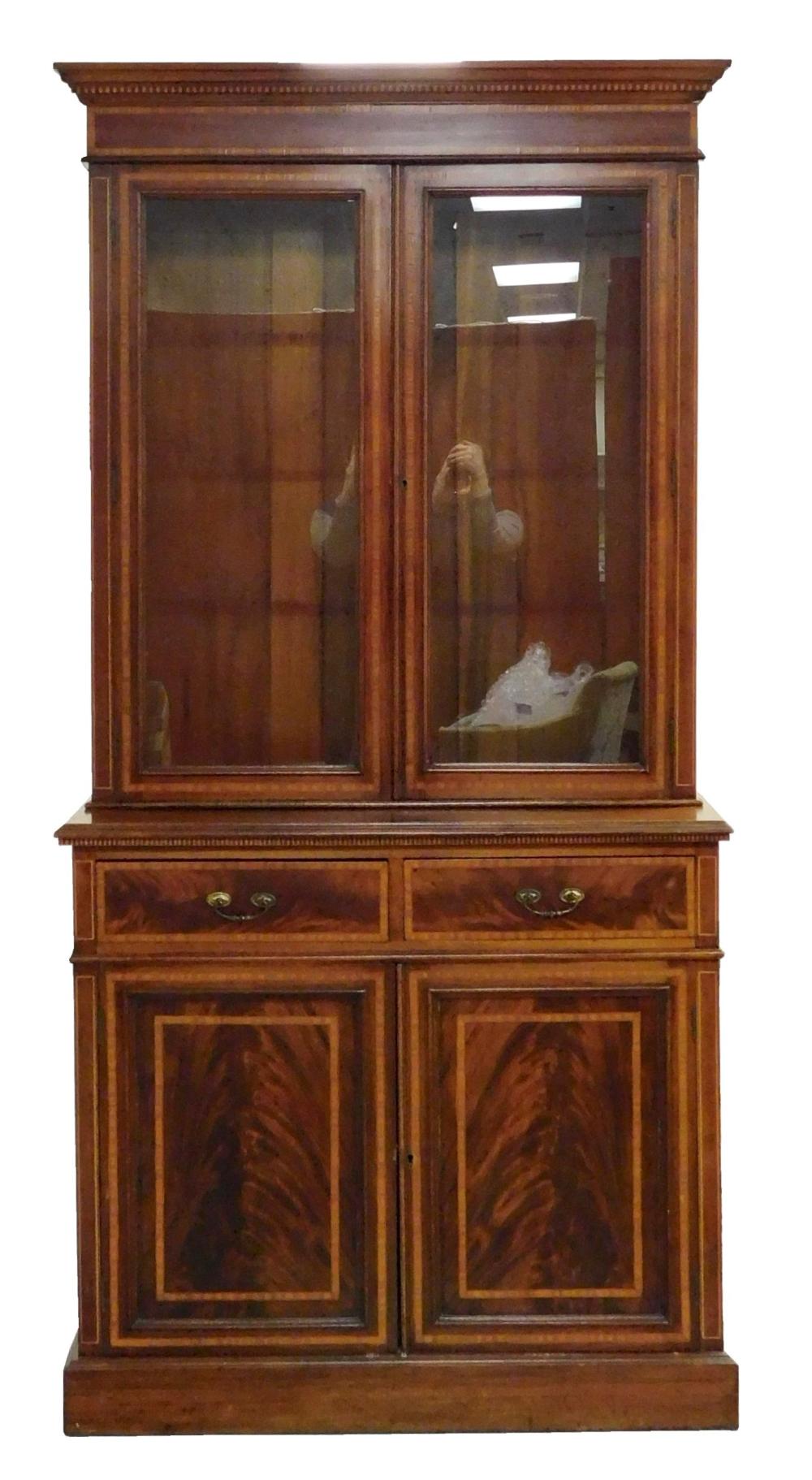 STEP BACK CABINET, GEORGIAN