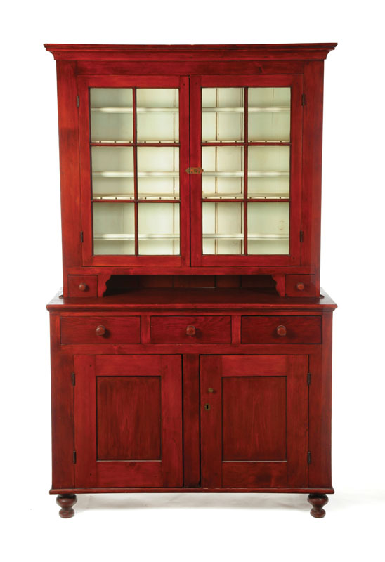 STEP-BACK CUPBOARD.  American  20th