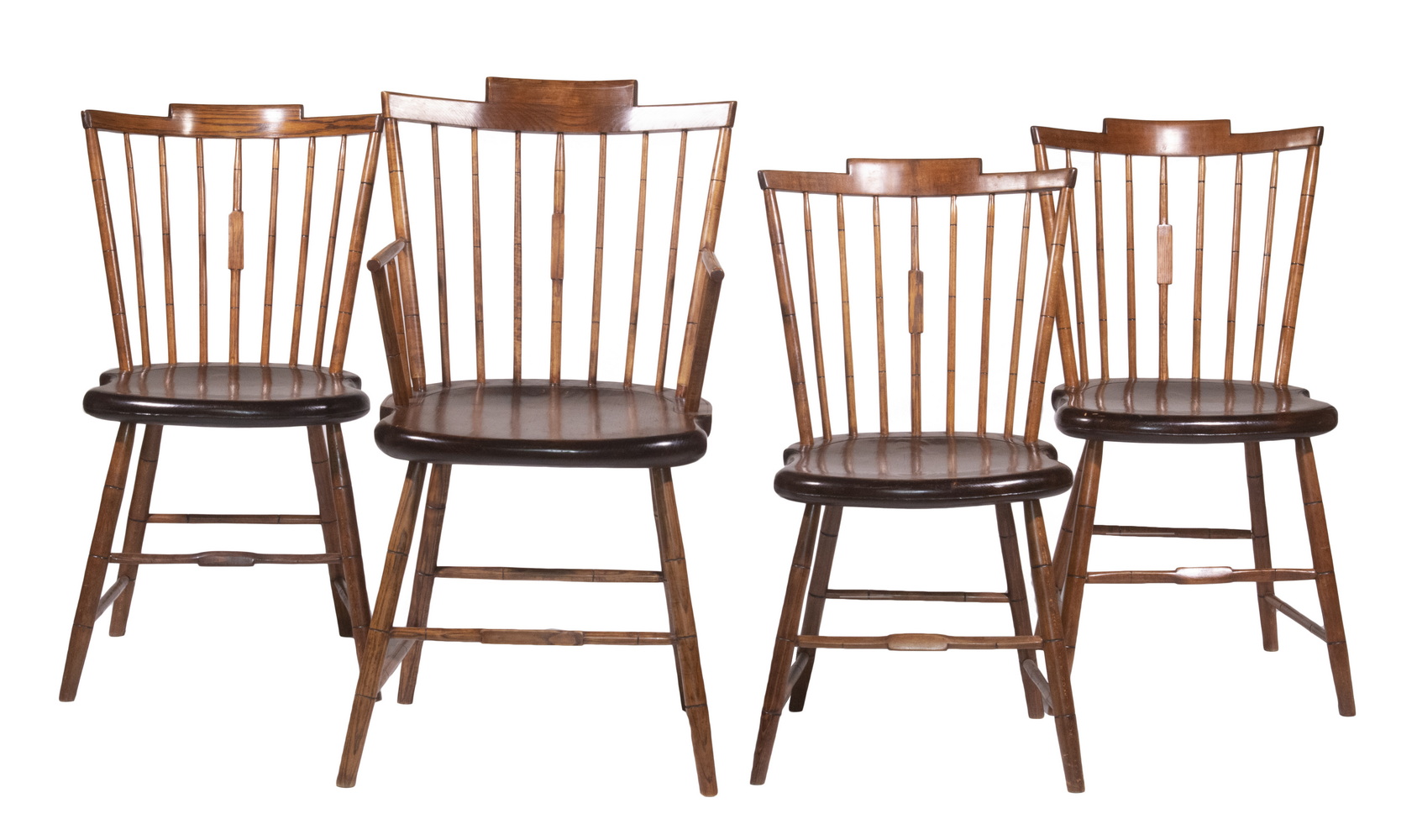 STEP DOWN WINDSOR CHAIRS Set of (4)