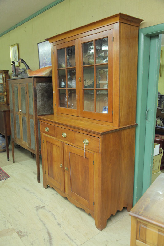 STEPBACK CUPBOARD. Cherry having