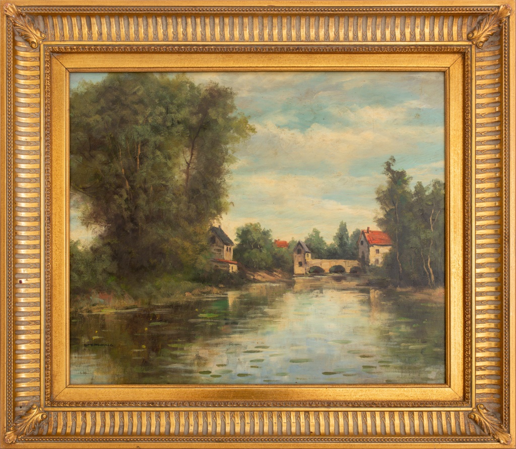 STEPHANO COUNTRY LANDSCAPE OIL ON