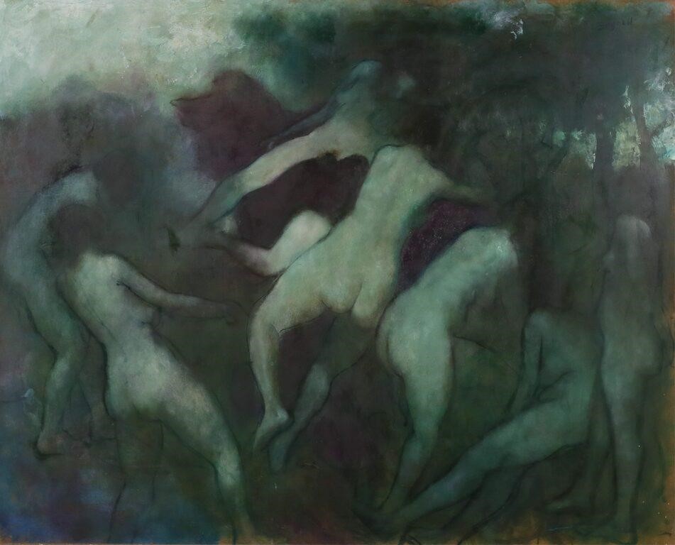 STEPHEN BAGNELL OIL ON BOARD LA